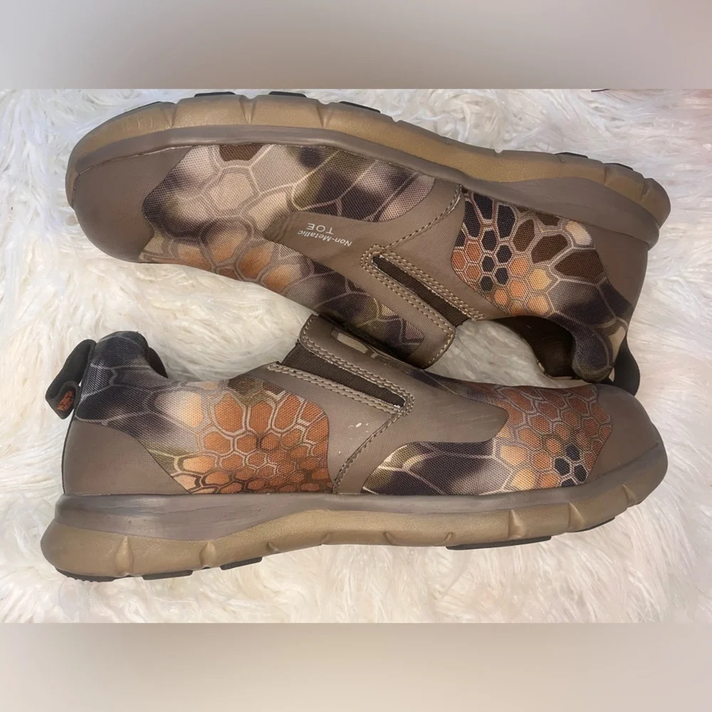 Double H Men's Kryptek Slip-On Shoes - Tan and Brown